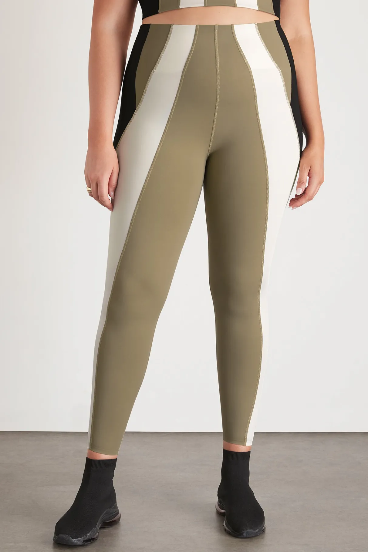 panelled_legging__13.webp Best Aje ATHLETICA Panelled Legging 211 Soft Khaki Multi