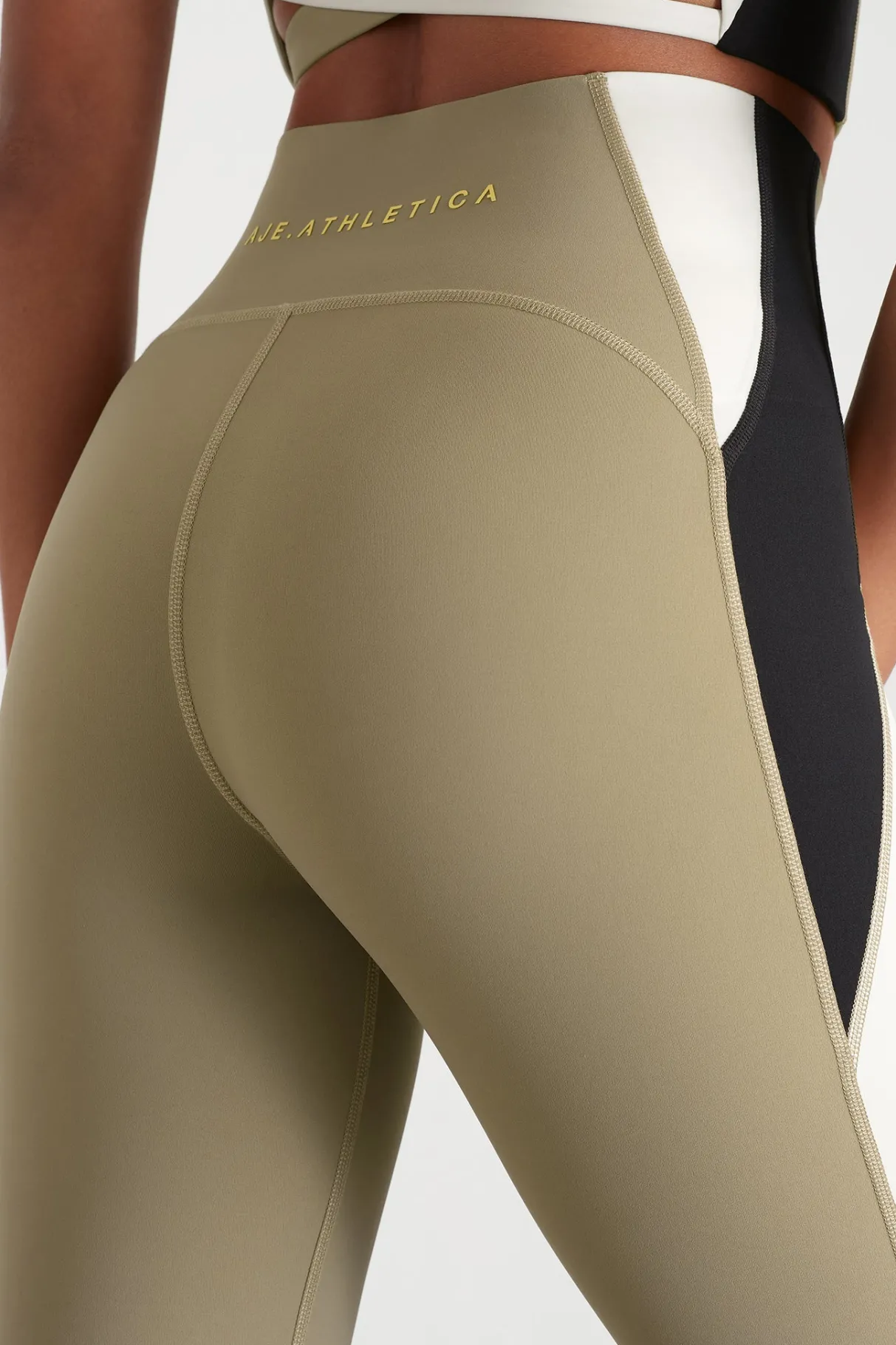 panelled_legging__3.webp Best Aje ATHLETICA Panelled Legging 211 Soft Khaki Multi