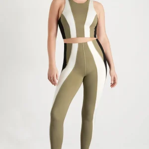 Best Aje ATHLETICA Panelled Legging 211 Soft Khaki Multi