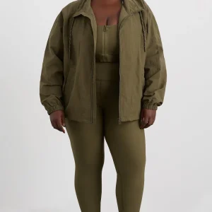 Clearance Aje ATHLETICA Panelled Spray Jacket 784 Deep Khaki