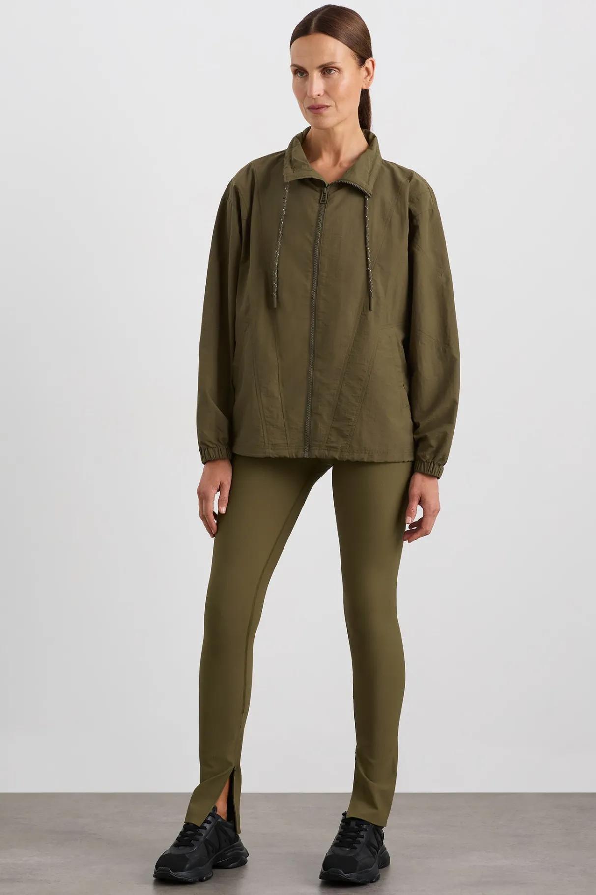 panelled_spray_jacket__2.webp Clearance Aje ATHLETICA Panelled Spray Jacket 784 Deep Khaki
