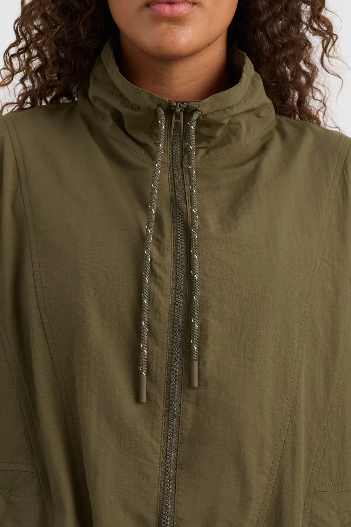 panelled_spray_jacket__7.webp Clearance Aje ATHLETICA Panelled Spray Jacket 784 Deep Khaki