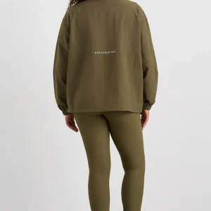Clearance Aje ATHLETICA Panelled Spray Jacket 784 Deep Khaki