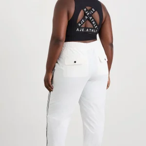 Sale Aje ATHLETICA Panelled Spray Pants 511 White/Black