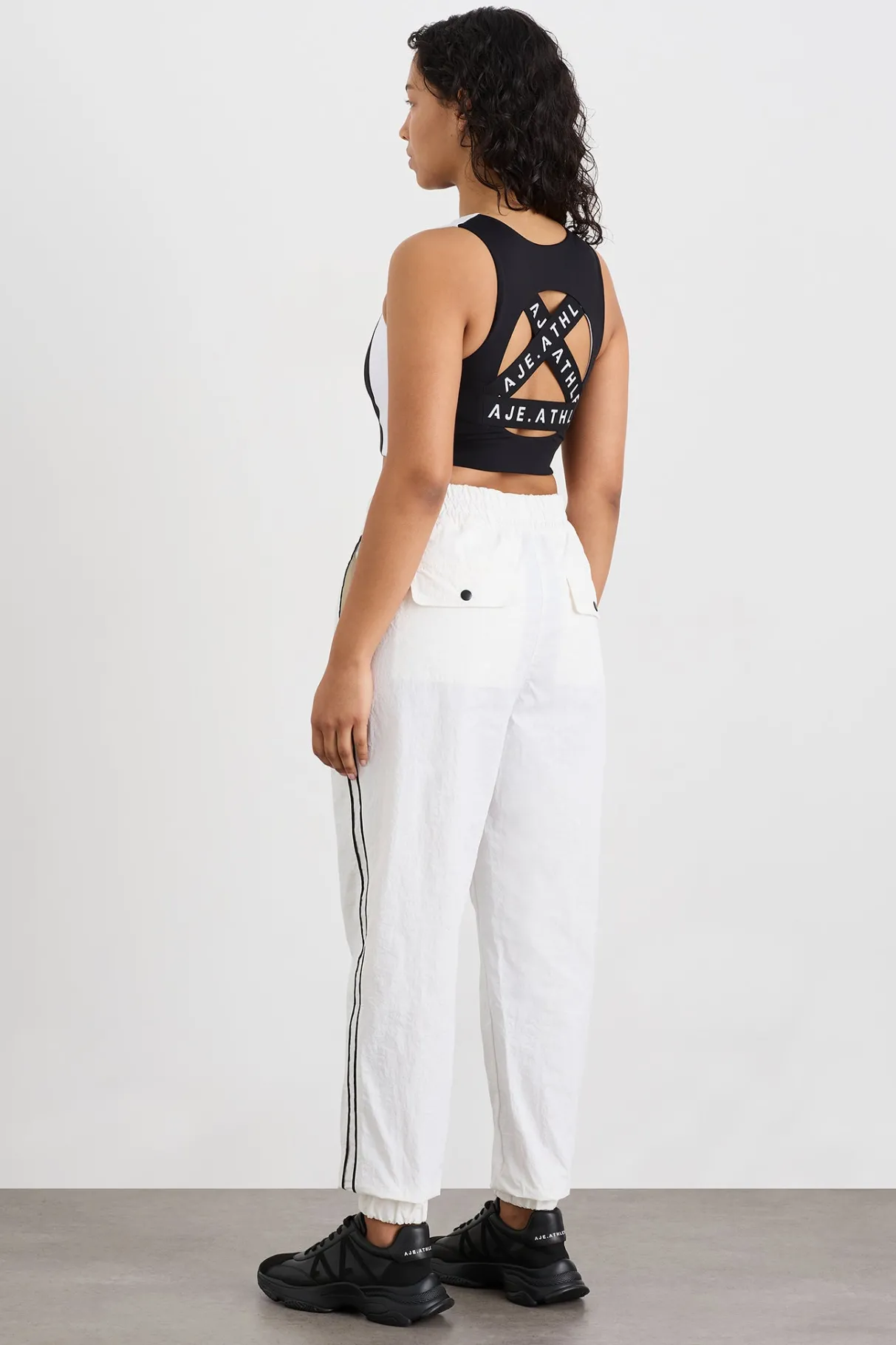 panelled_spray_pants__9.webp Sale Aje ATHLETICA Panelled Spray Pants 511 White/Black