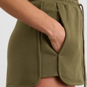 Cheap Aje ATHLETICA Panelled Terry Short 616 Deep Khaki