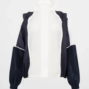 Clearance Aje ATHLETICA Panelled Zip Jacket 725 Galaxy Blue