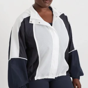 Clearance Aje ATHLETICA Panelled Zip Jacket 725 Galaxy Blue
