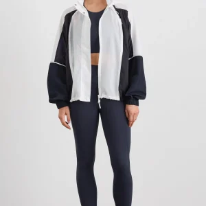 Clearance Aje ATHLETICA Panelled Zip Jacket 725 Galaxy Blue