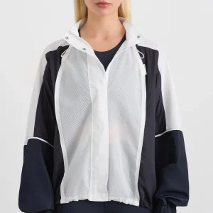 Clearance Aje ATHLETICA Panelled Zip Jacket 725 Galaxy Blue