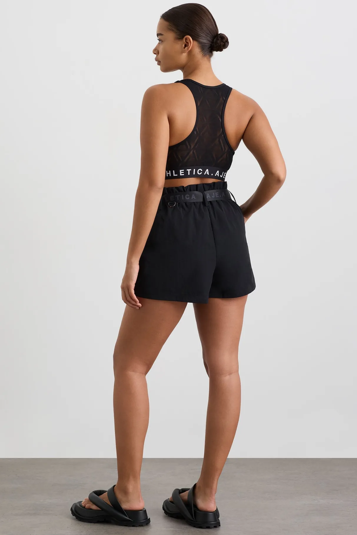 paperbag_spray_shorts__12.webp Online Aje ATHLETICA Paperbag Spray Shorts 365 Black