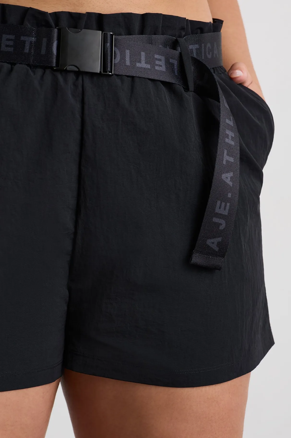 paperbag_spray_shorts__16.webp Online Aje ATHLETICA Paperbag Spray Shorts 365 Black