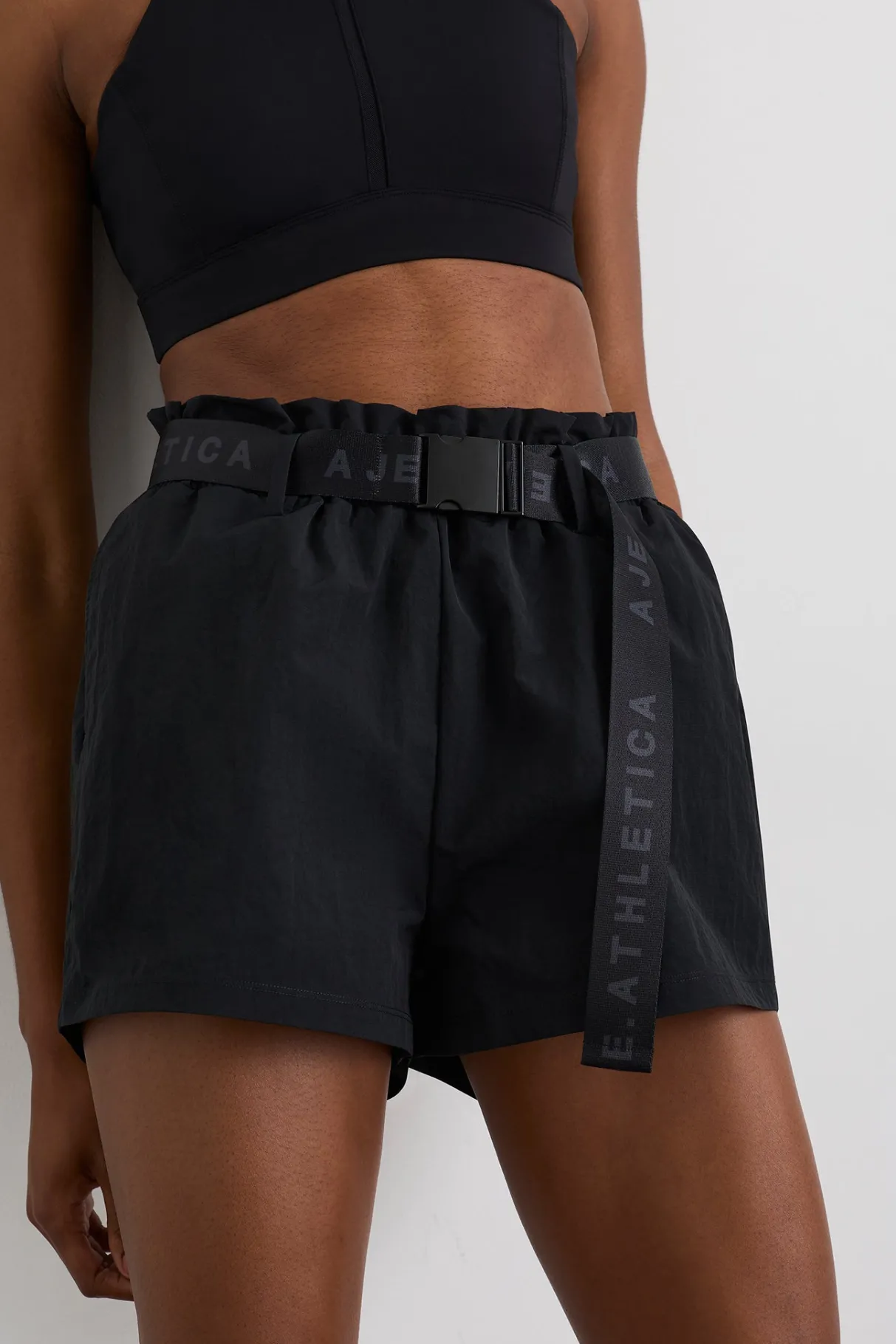 paperbag_spray_shorts__5.webp Online Aje ATHLETICA Paperbag Spray Shorts 365 Black