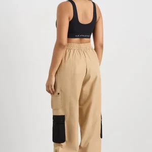 Cheap Aje ATHLETICA Parachute Pants 511 Natural Tan / Black