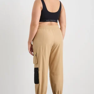 Cheap Aje ATHLETICA Parachute Pants 511 Natural Tan / Black