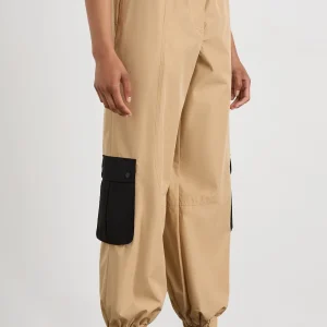 Cheap Aje ATHLETICA Parachute Pants 511 Natural Tan / Black