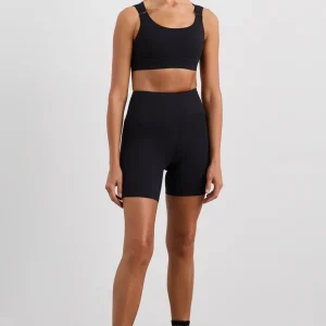 Fashion Aje ATHLETICA Peached Mid Length Bike Short 601 Black