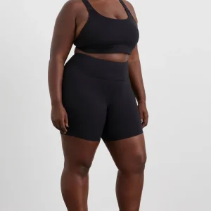 Fashion Aje ATHLETICA Peached Mid Length Bike Short 601 Black