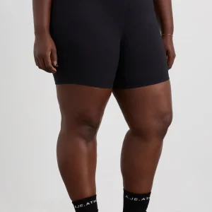 Fashion Aje ATHLETICA Peached Mid Length Bike Short 601 Black