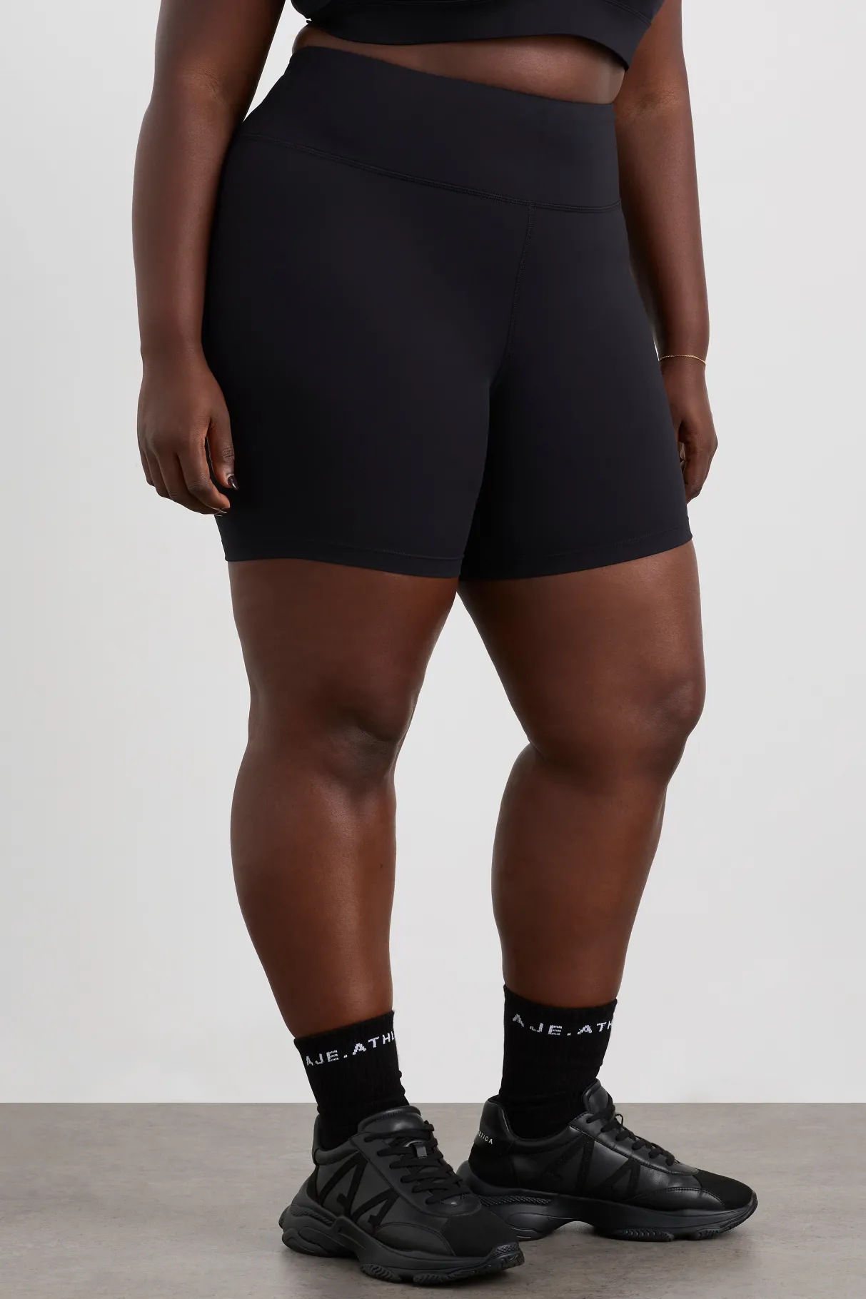 peached_mid_length_bike_short__12.webp Fashion Aje ATHLETICA Peached Mid Length Bike Short 601 Black