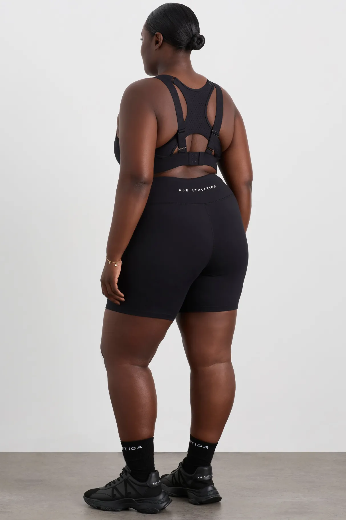 peached_mid_length_bike_short__14.webp Fashion Aje ATHLETICA Peached Mid Length Bike Short 601 Black