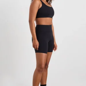 Fashion Aje ATHLETICA Peached Mid Length Bike Short 601 Black