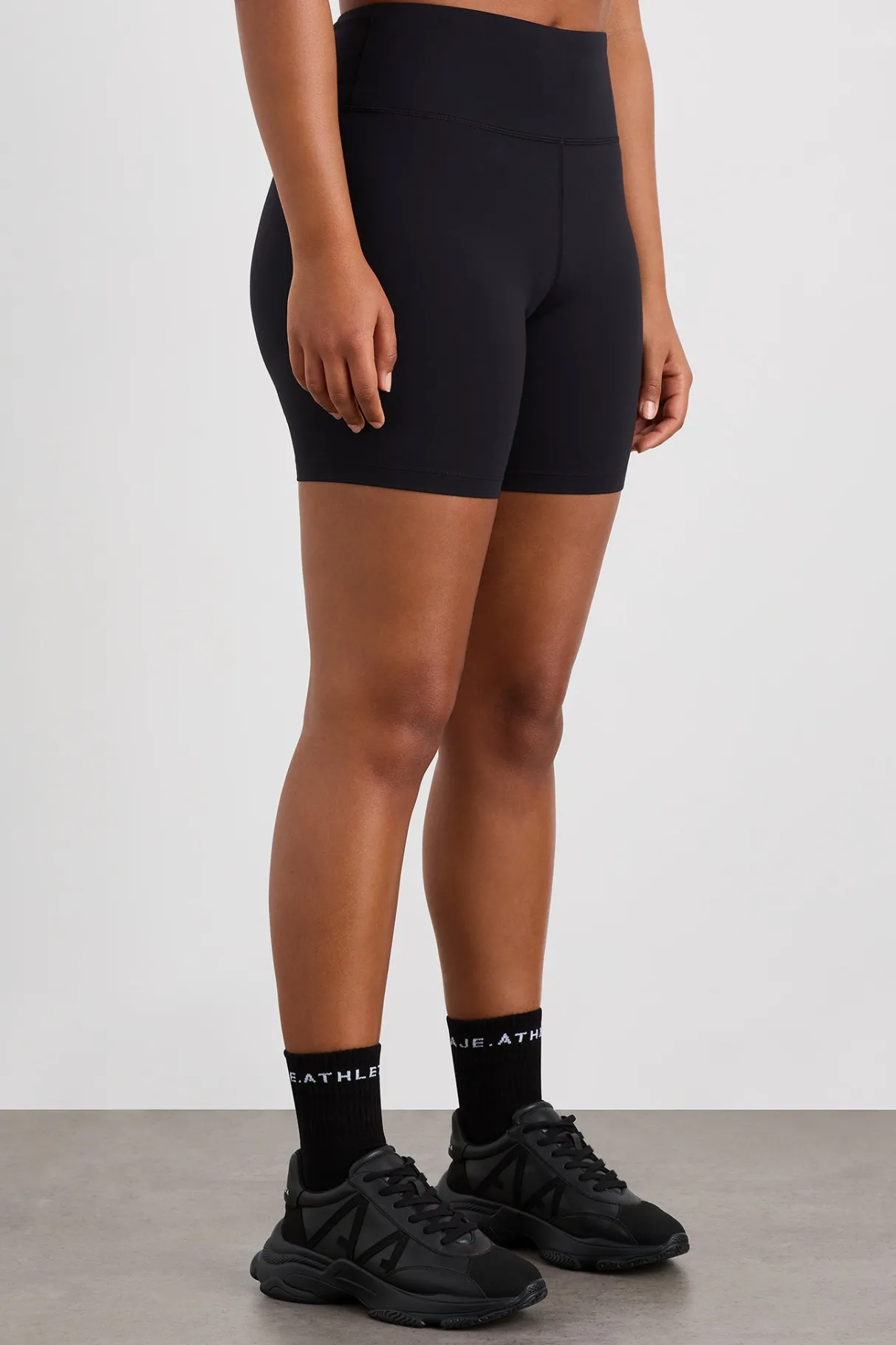 peached_mid_length_bike_short__6.webp Fashion Aje ATHLETICA Peached Mid Length Bike Short 601 Black