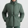 Online Aje ATHLETICA Peplum Puffer 753 Moss Green