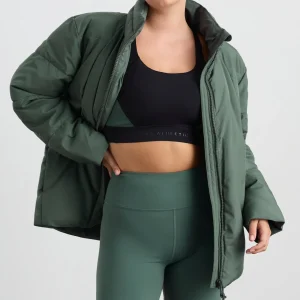 Online Aje ATHLETICA Peplum Puffer 753 Moss Green
