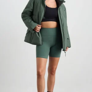 Online Aje ATHLETICA Peplum Puffer 753 Moss Green