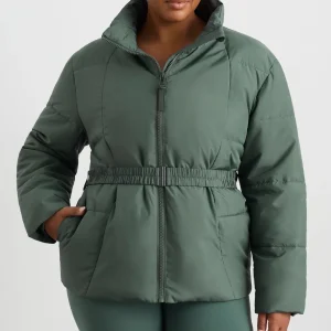 Online Aje ATHLETICA Peplum Puffer 753 Moss Green