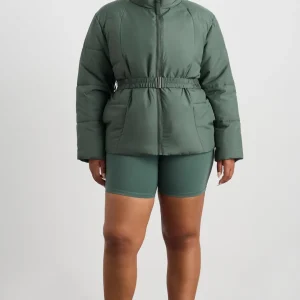Online Aje ATHLETICA Peplum Puffer 753 Moss Green