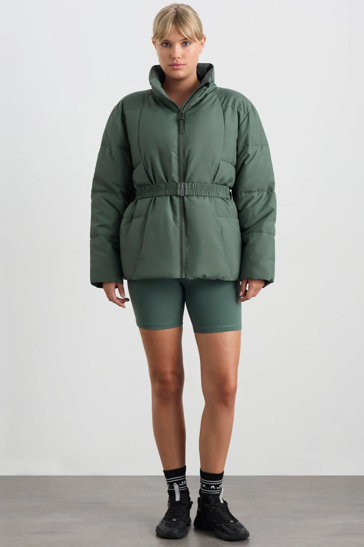 peplum_puffer__7.webp Online Aje ATHLETICA Peplum Puffer 753 Moss Green