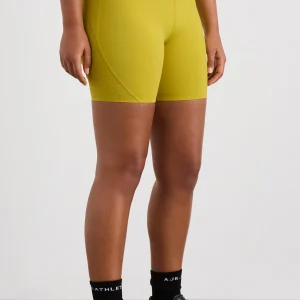 Flash Sale Aje ATHLETICA Perforated Hem Mid Length Short 601 Solar Blaze
