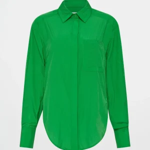 Sale Aje ATHLETICA Perforated Long Shirt 406 Vivid Green/Gold