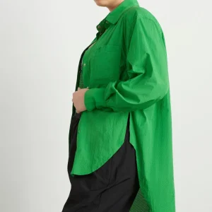 Sale Aje ATHLETICA Perforated Long Shirt 406 Vivid Green/Gold