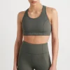 Cheap Aje ATHLETICA Perforated Racer Sports Bra 339 Midnight Grey/Reflective
