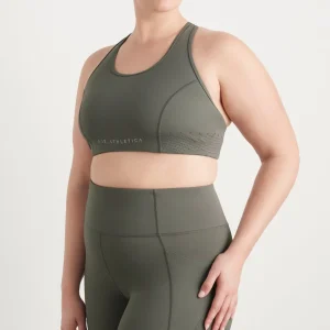 Cheap Aje ATHLETICA Perforated Racer Sports Bra 339 Midnight Grey/Reflective