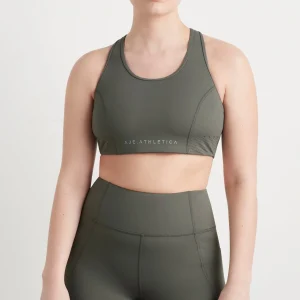 Cheap Aje ATHLETICA Perforated Racer Sports Bra 339 Midnight Grey/Reflective