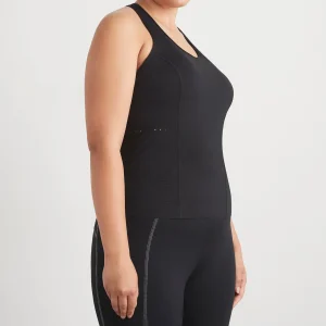 Best Aje ATHLETICA Perforated Racer Tank 139 Black/Reflective