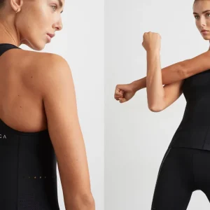Best Aje ATHLETICA Perforated Racer Tank 139 Black/Reflective