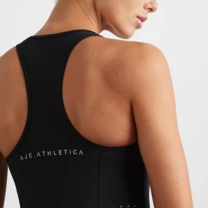 Best Aje ATHLETICA Perforated Racer Tank 139 Black/Reflective