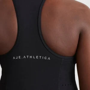 Best Aje ATHLETICA Perforated Racer Tank 139 Black/Reflective