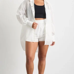 Clearance Aje ATHLETICA Perforated Shorts 608 White