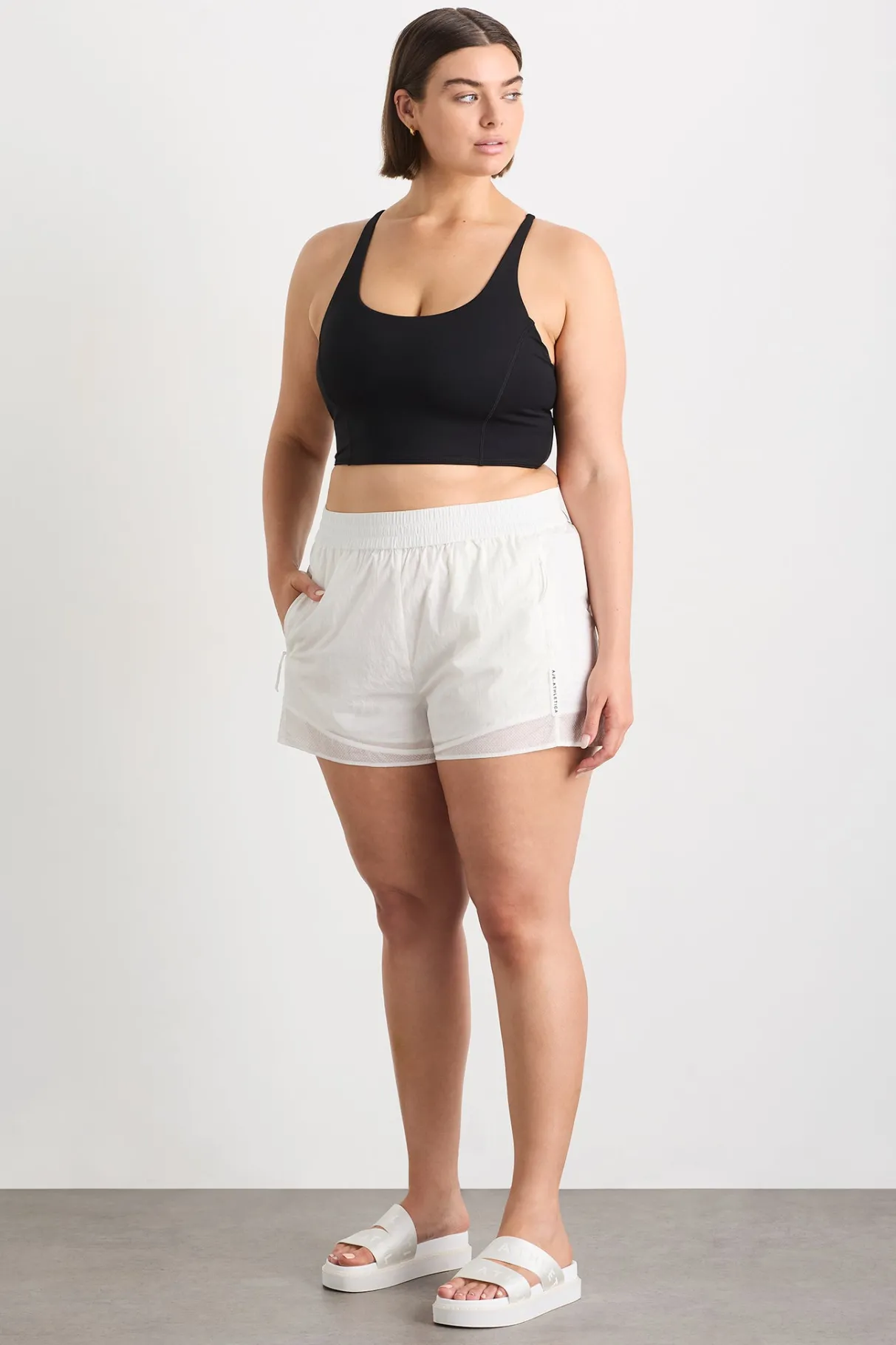 perforated_shorts__15.webp Clearance Aje ATHLETICA Perforated Shorts 608 White