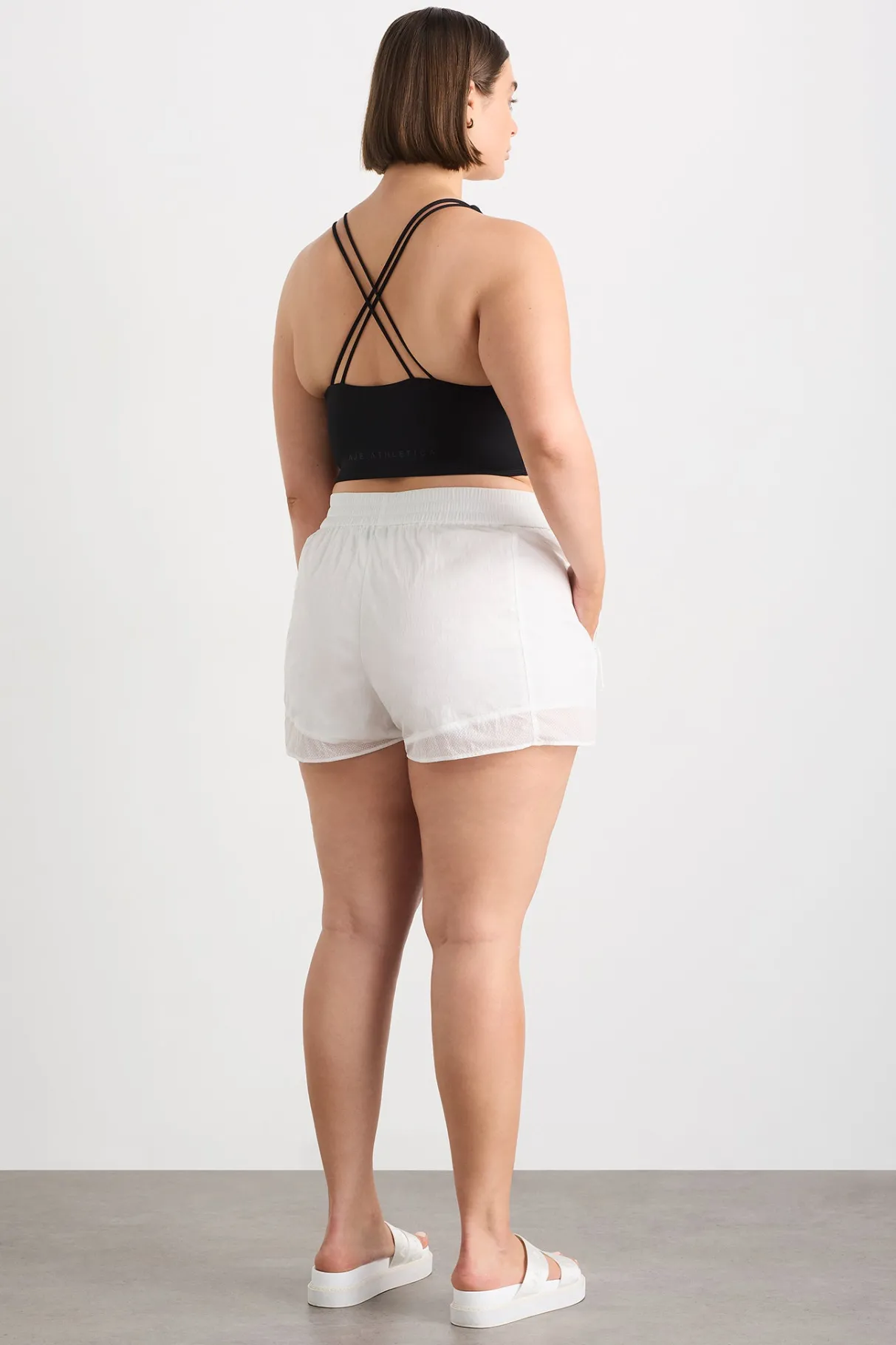 perforated_shorts__16.webp Clearance Aje ATHLETICA Perforated Shorts 608 White
