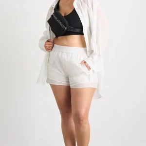 Clearance Aje ATHLETICA Perforated Shorts 608 White