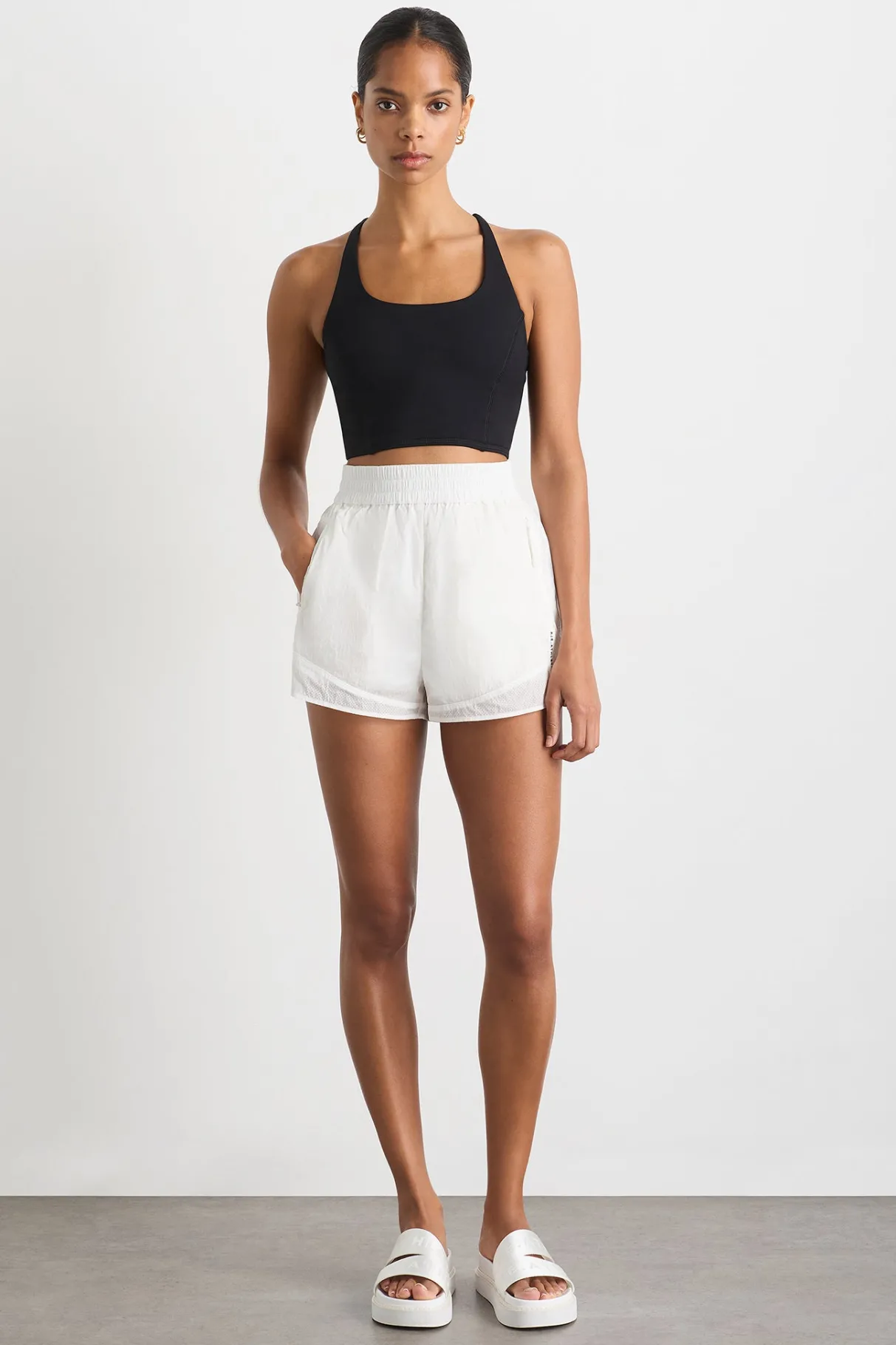 perforated_shorts__4.webp Clearance Aje ATHLETICA Perforated Shorts 608 White