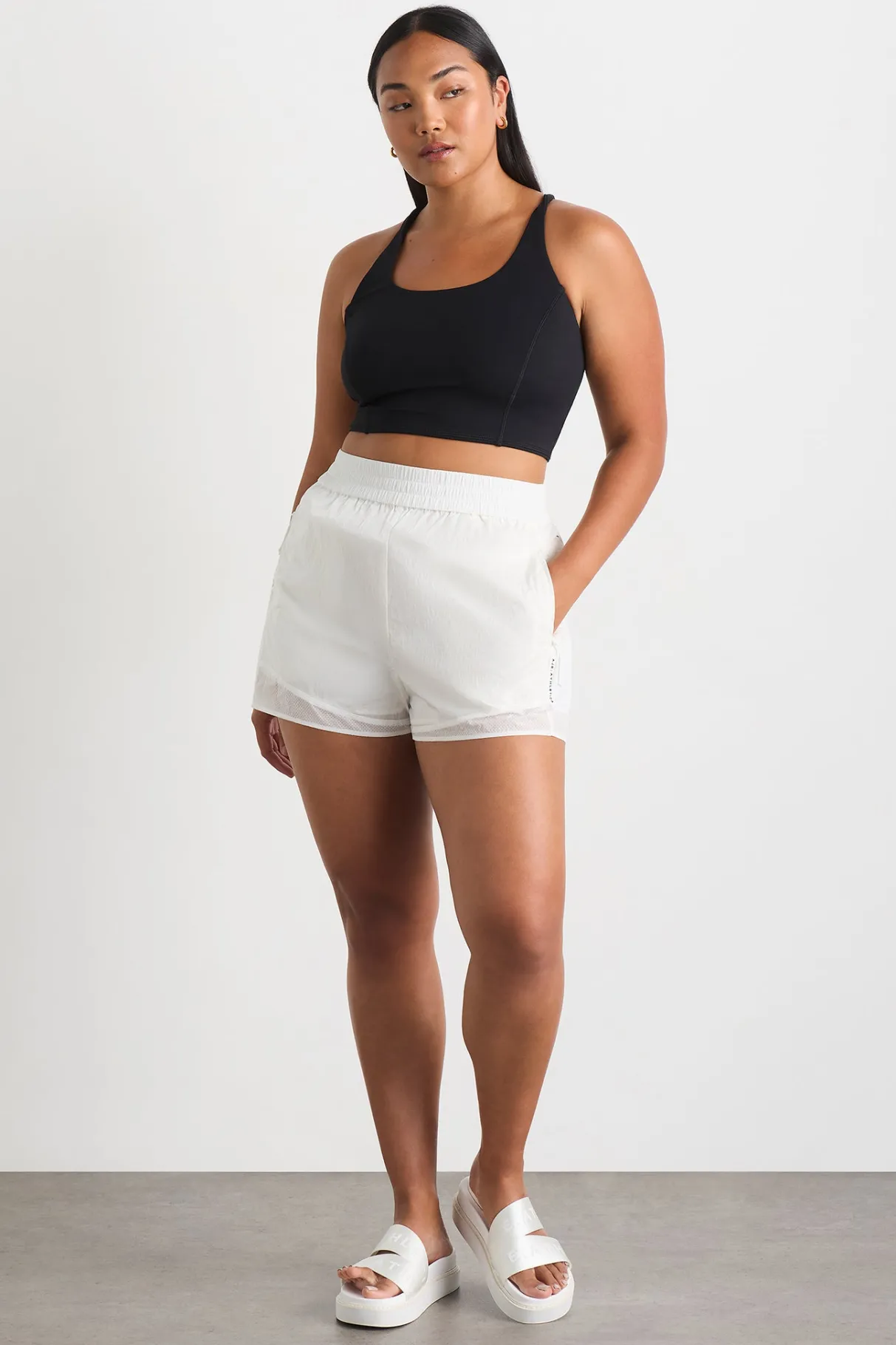 perforated_shorts__9.webp Clearance Aje ATHLETICA Perforated Shorts 608 White