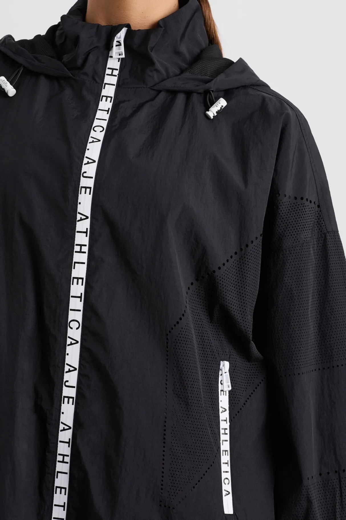 perforated_spray_jacket__1.webp Online Aje ATHLETICA Perforated Spray Jacket 755 Black